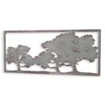 AN IRON TREE LANDSCAPE WALL DECOR